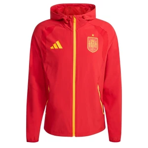 Foto van product ADIDAS PERFORMANCE Tussenjas 'Spain Tiro Travel Full Zip Windbreaker' geel / rood