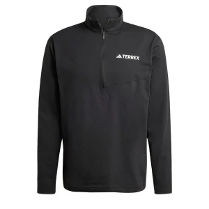 Foto van product ADIDAS TERREX Functioneel shirt 'Multi Climacool 1 / 2 Zip Long Sleeve' zwart / wit