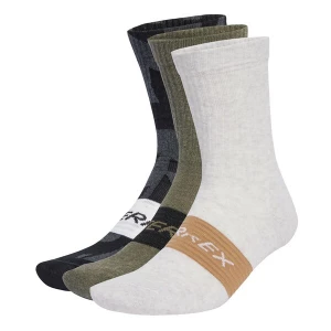 Foto van product ADIDAS TERREX Sportsokken 'Multi 3 Pack' cappuccino / olijfgroen / zwart / wit gemêleerd