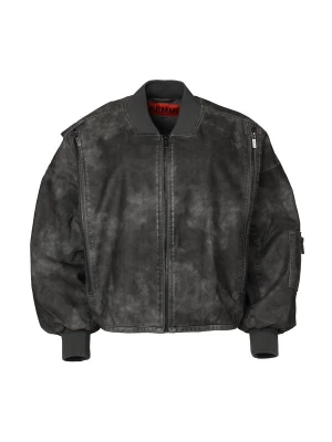 Foto van product AEMMI Tussenjas 'Leather Bomber' donkergrijs