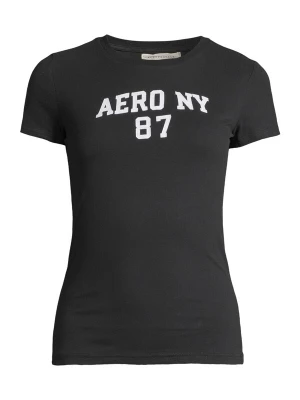 Foto van product AÉROPOSTALE Shirt 'AUG AERO NY 87' zwart / wit AEROPOSTALE