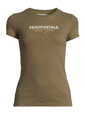 Foto van product AÉROPOSTALE Shirt goud / olijfgroen / wit AEROPOSTALE