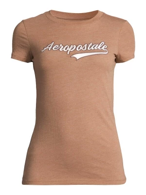 Foto van product AÉROPOSTALE Shirt 'JKI SCRIPT TAIL' beige gemêleerd / wit AEROPOSTALE