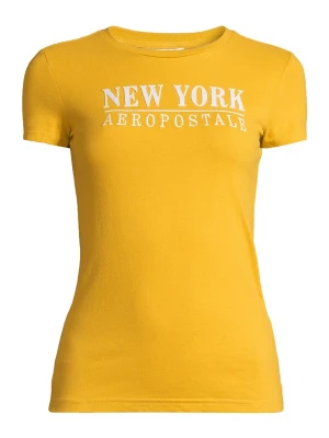 Foto van product AÉROPOSTALE Shirt 'JULY NEW YORK' curry / wit AEROPOSTALE