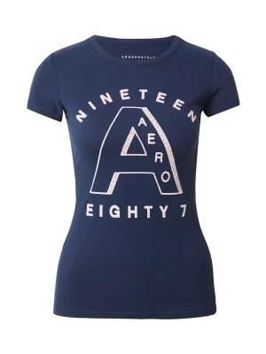 Foto van product AÉROPOSTALE Shirt 'NINETEEN EIGHTY 7' navy / pastelroze AEROPOSTALE