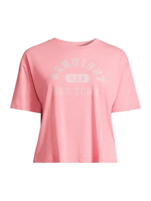 Foto van product AÉROPOSTALE Shirt perzik / wit AEROPOSTALE