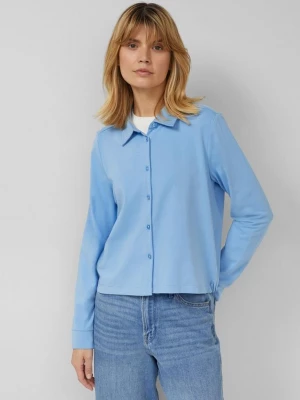 Foto van product Afgesneden jersey blouse met elastische tailleband aan de achterkant s.Oliver blauw