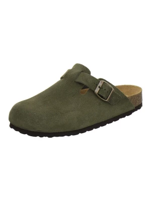 Foto van product AFS-Schuhe Clogs 'Clogs Damen moos Veloursleder' donkergroen