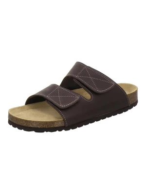 Foto van product AFS-Schuhe Muiltjes 'Pantoletten Herren mocca Leder mit Klettverschluss' mokka