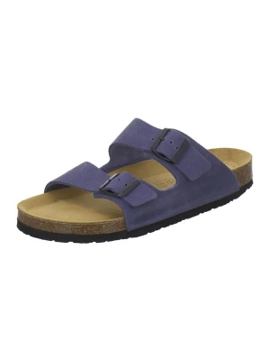 Foto van product AFS-Schuhe Muiltjes 'Pantoletten Herren Zweischnaller azzuro Veloursleder' lichtblauw