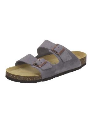 Foto van product AFS-Schuhe Muiltjes 'Pantoletten Herren Zweischnaller graphit Veloursleder' grafiet