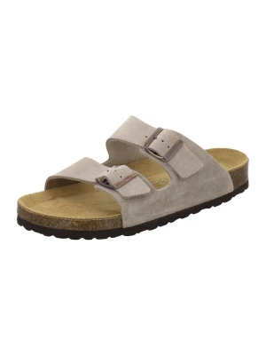 Foto van product AFS-Schuhe Muiltjes 'Pantoletten Herren Zweischnaller quarz Veloursleder' donkerbeige