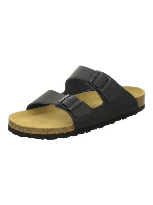 Foto van product AFS-Schuhe Muiltjes 'Pantoletten Herren Zweischnaller schwarz Glattleder' zwart