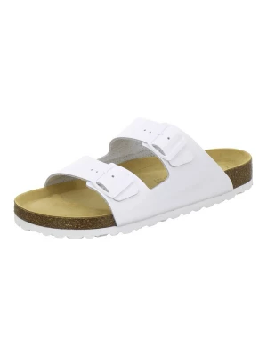 Foto van product AFS-Schuhe Muiltjes 'Pantoletten Herren Zweischnaller weiß Glattleder' wit
