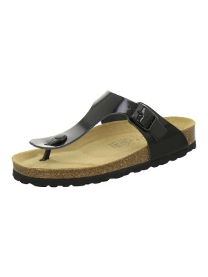 Foto van product AFS-Schuhe Sandaal 'Zehensteg Sandalen Damen schwarz Lackleder' zwart