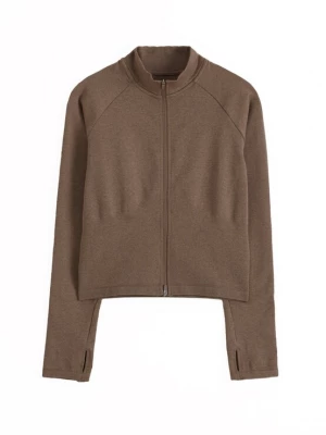Foto van product Aim'n Sportief sweatvest bruin gemêleerd AIMN