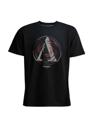 Foto van product Alessandro Zavetti Shirt 'Centro' donkergrijs / donkerrood / zwart / wit
