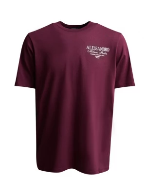 Foto van product Alessandro Zavetti Shirt 'Montanelli' bordeaux / wit