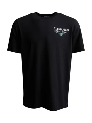 Foto van product Alessandro Zavetti Shirt 'Montanelli' turquoise / zwart / wit