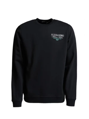 Foto van product Alessandro Zavetti Sweatshirt 'Montanelli' aqua / zwart / wit