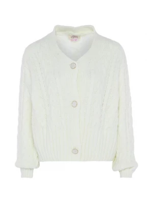 Foto van product aleva Gebreid vest wolwit