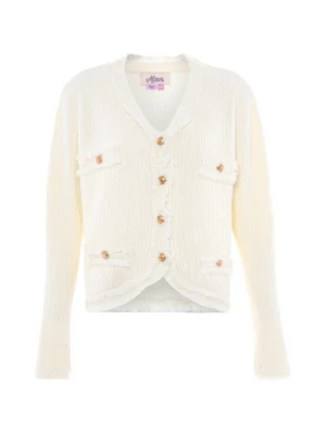 Foto van product aleva Gebreid vest wolwit