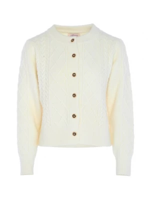 Foto van product aleva Gebreid vest wolwit