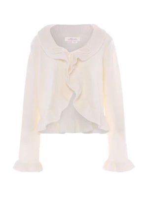 Foto van product aleva Gebreid vest wolwit