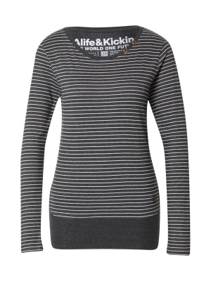 Foto van product alife & kickin Shirt 'ConnyAK Z' zwart gemêleerd / wit
