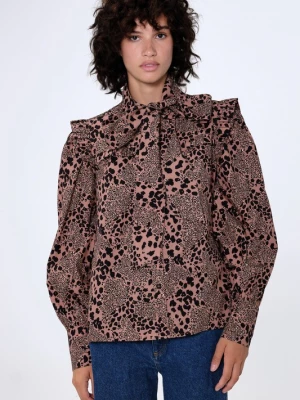 Foto van product Aligne Blouse 'Genna' oudroze / zwart / wit