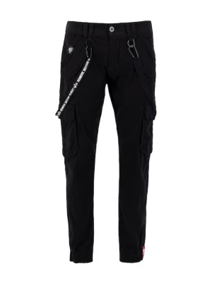 Foto van product ALPHA INDUSTRIES Cargobroek zwart / wit