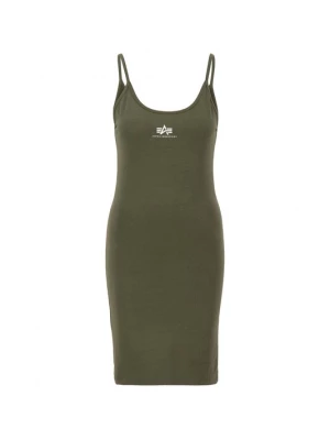 Foto van product ALPHA INDUSTRIES Jurk olijfgroen / wit