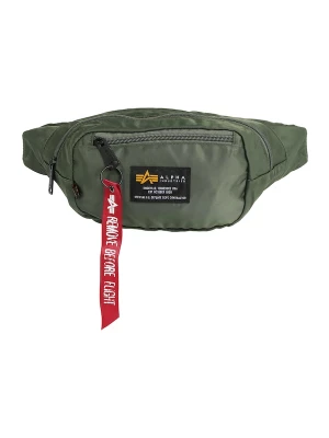 Foto van product ALPHA INDUSTRIES Schoudertas olijfgroen / zwart / wit