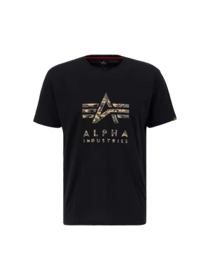 Foto van product ALPHA INDUSTRIES Shirt 'Camo PP T' bruin / kaki / groen gemêleerd / zwart