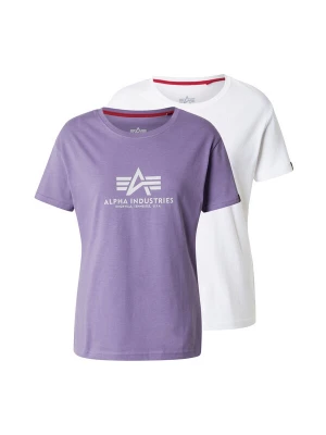 Foto van product ALPHA INDUSTRIES Shirt lila / zwart / wit