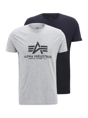 Foto van product ALPHA INDUSTRIES Shirt navy / grijs / grijs gemêleerd