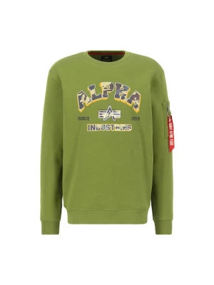 Foto van product ALPHA INDUSTRIES Sweatshirt geel / grijs / donkergrijs / kiwi