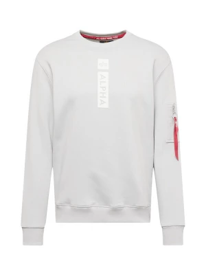 Foto van product ALPHA INDUSTRIES Sweatshirt grijs / bloedrood / offwhite