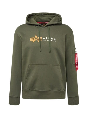 Foto van product ALPHA INDUSTRIES Sweatshirt olijfgroen / lichtoranje / rood / wit