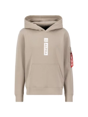 Foto van product ALPHA INDUSTRIES Sweatshirt sand / wit