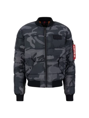 Foto van product ALPHA INDUSTRIES Tussenjas 'Camo' grijs / rood / zwart