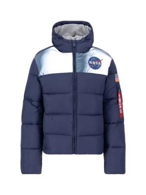 Foto van product ALPHA INDUSTRIES Tussenjas 'HP Nasa' navy / rood / wit