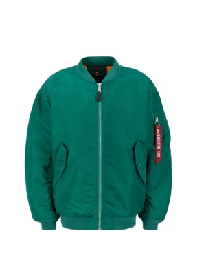Foto van product ALPHA INDUSTRIES Tussenjas 'Ma-1' groen / rood / wit