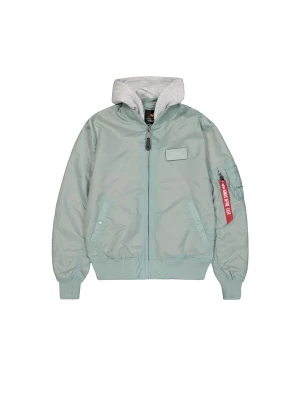 Foto van product ALPHA INDUSTRIES Tussenjas 'MA-1 TT' grijs gemêleerd / mintgroen