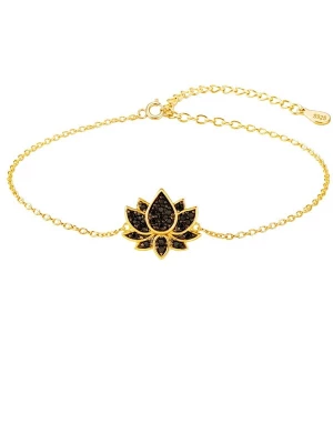 Foto van product Alster Herz Armband 'Bali Midnight Lotus' goud