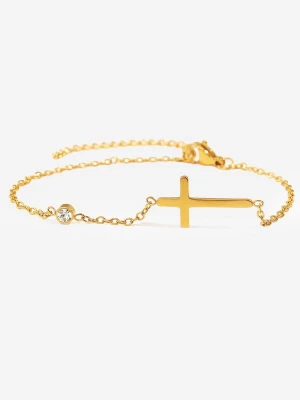 Foto van product Alster Herz Armband 'Cross' goud
