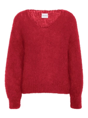 Foto van product americandreams Oversized trui 'Milana Mohair' donkerrood