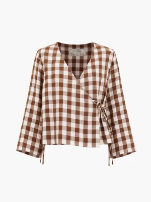 Foto van product AmourLinen Blouse 'Adele' bruin