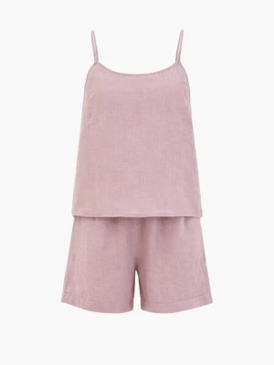 Foto van product AmourLinen Pyjama 'Night Owl' oudroze