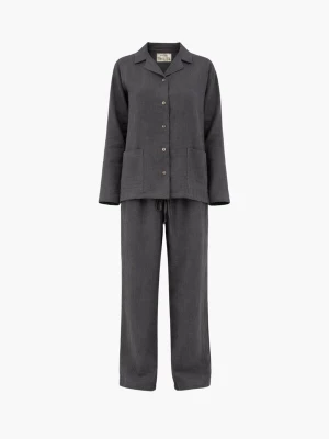 Foto van product AmourLinen Pyjama 'Snooze' antraciet